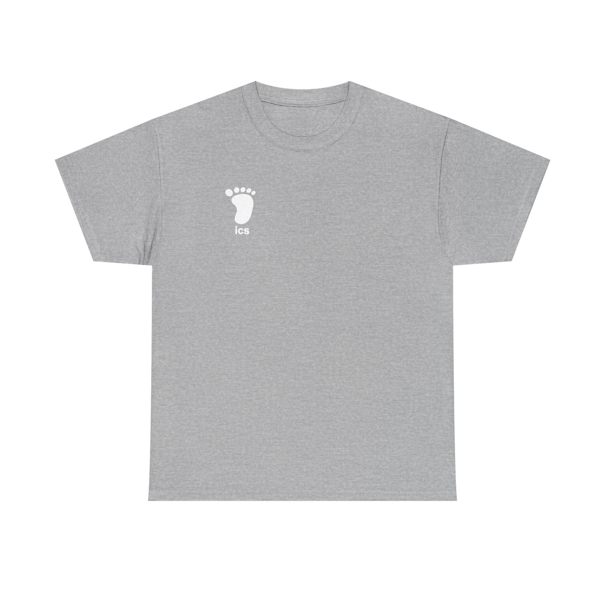 Foot ICS (White Print) Heavy Cotton T-Shirt