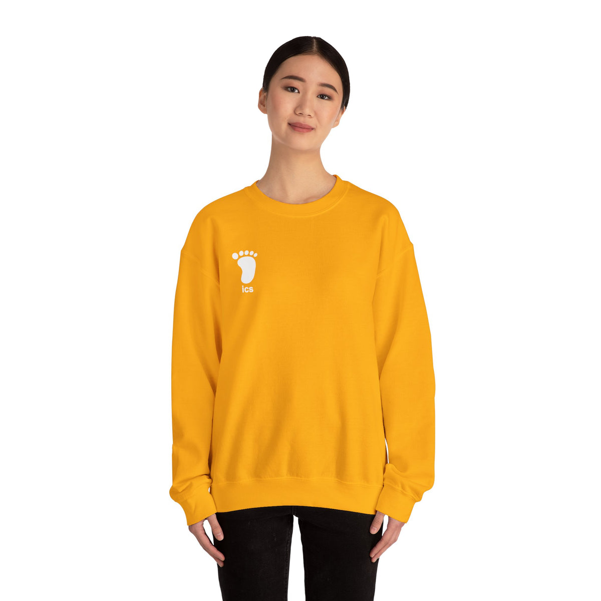 Foot ICS crewneck (white print)