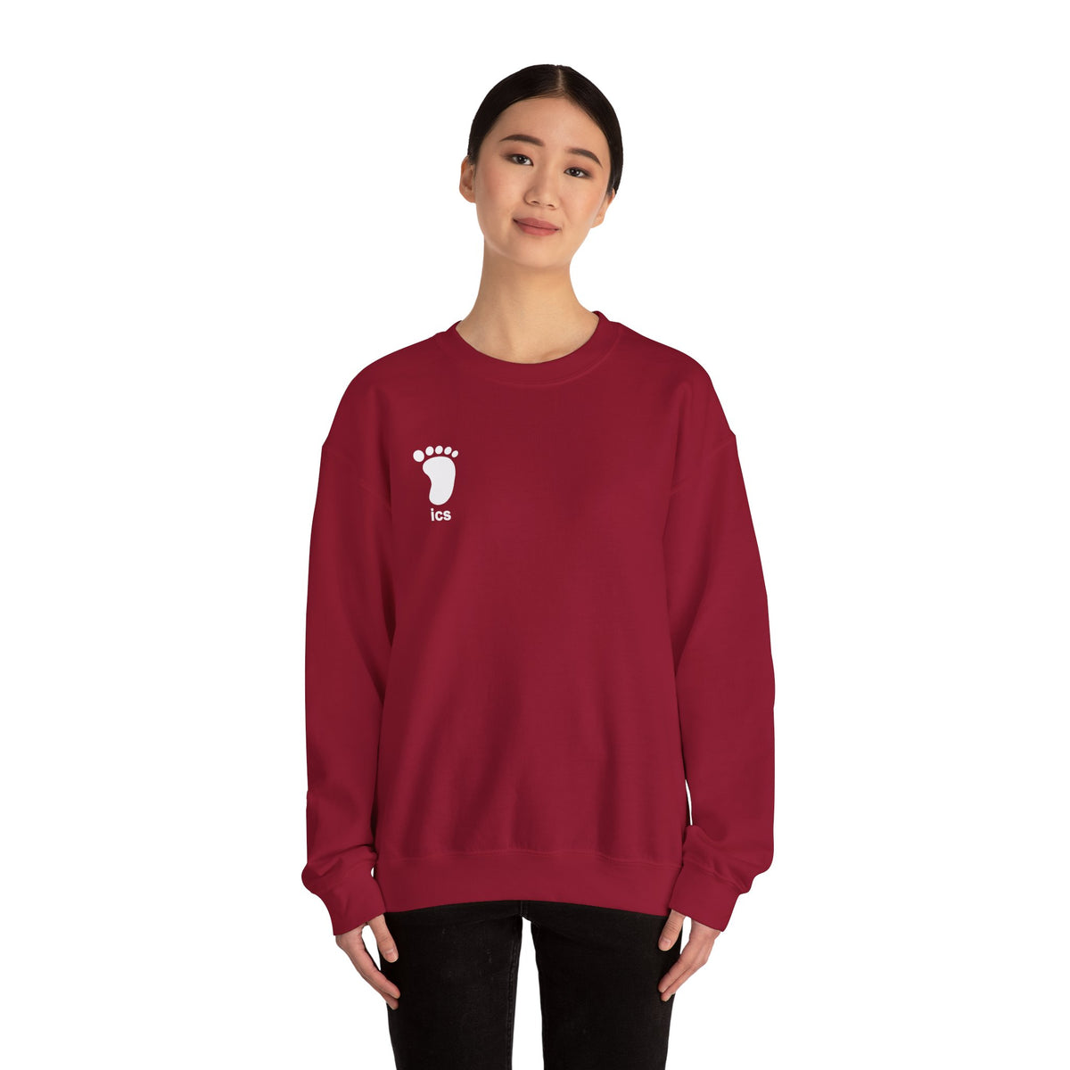 Foot ICS crewneck (white print)
