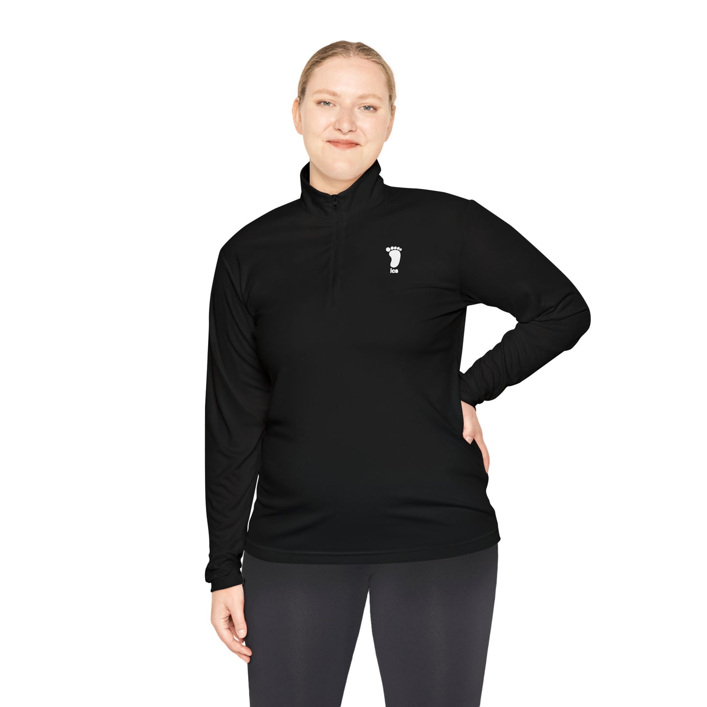 Foot ICS (white print) Quarter Zip