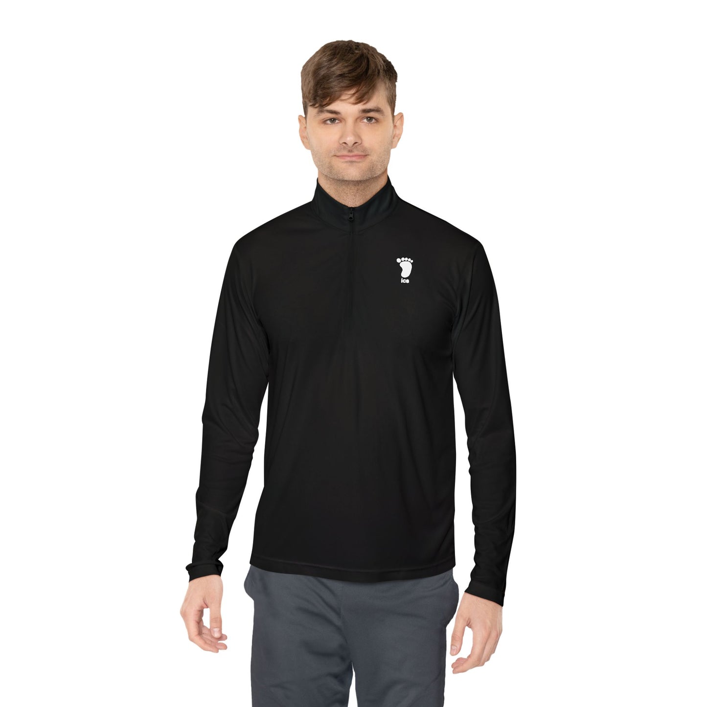 Foot ICS (white print) Quarter Zip