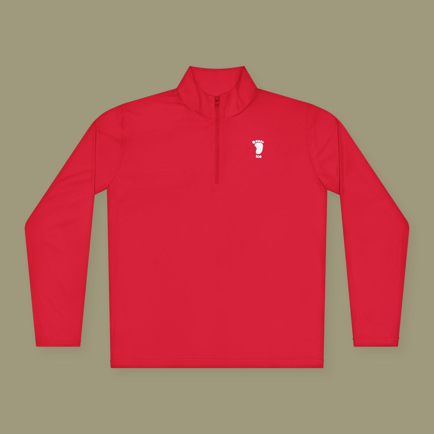 Foot ICS (white print) Quarter Zip