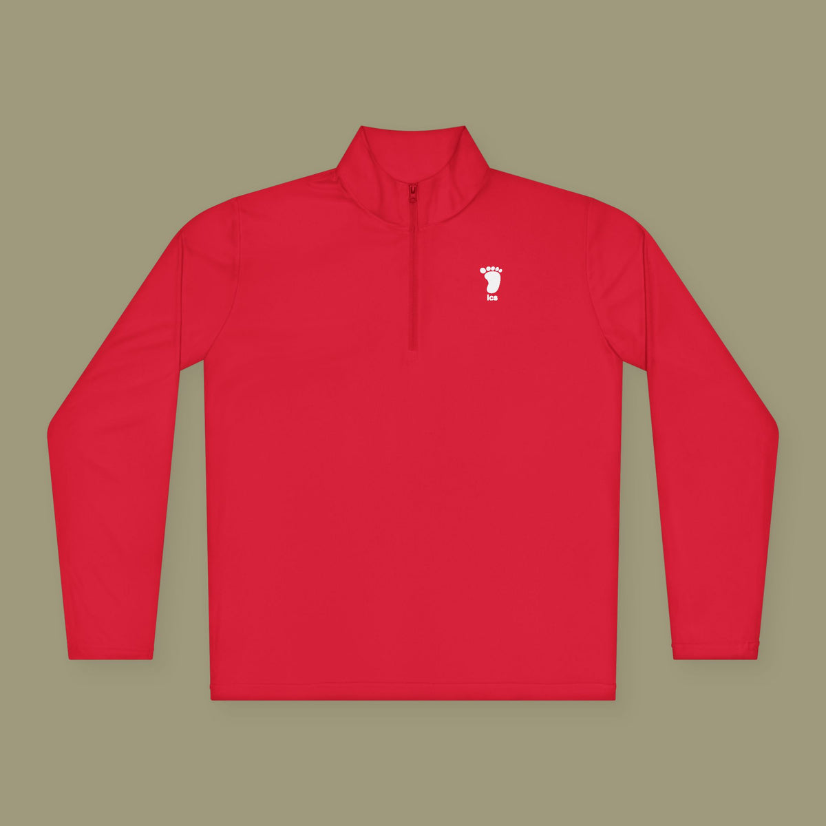 Foot ICS (white print) Quarter Zip