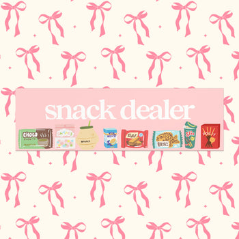 SNACK DEALER BUMPER MAGNET (BABY PINK)