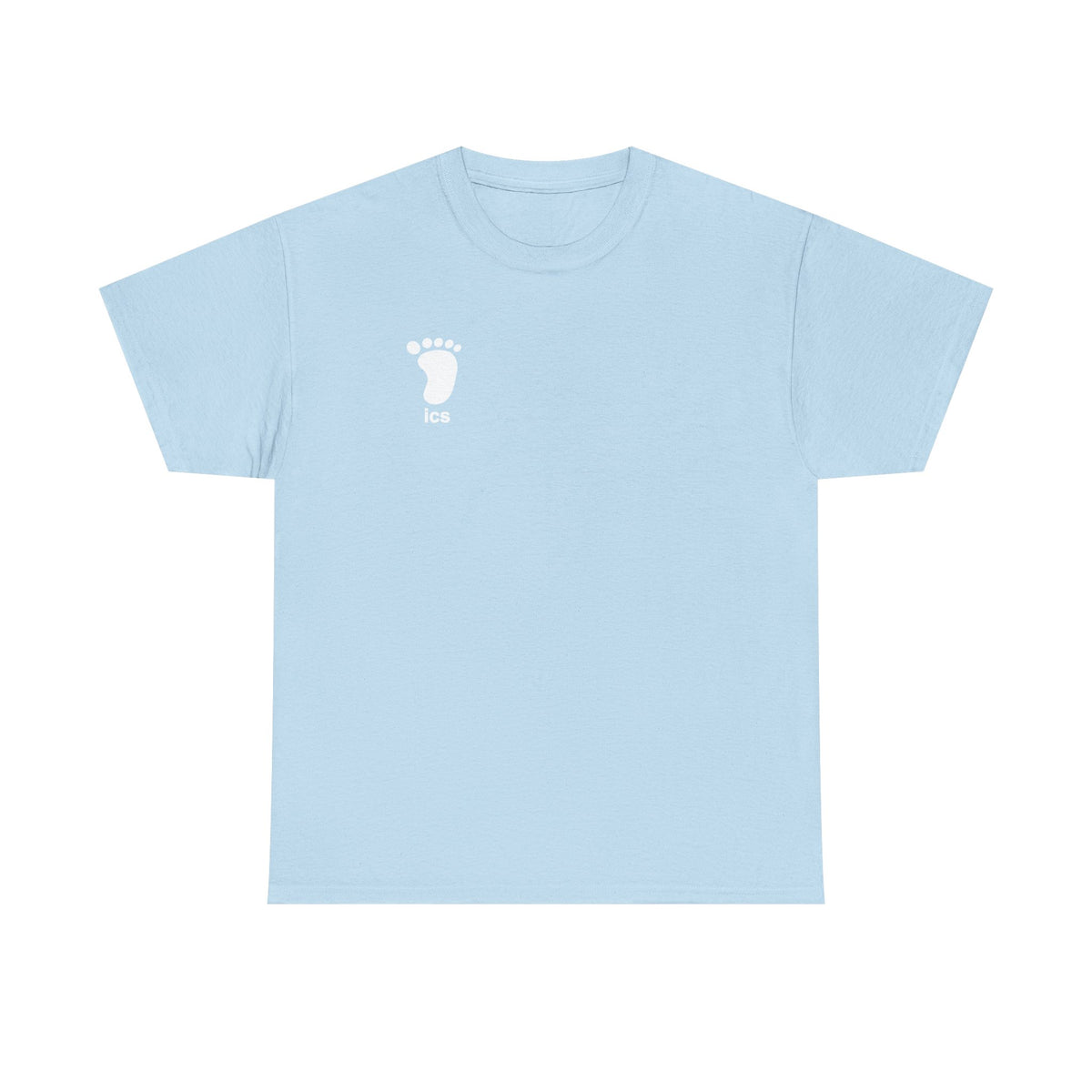 Foot ICS (White Print) Heavy Cotton T-Shirt