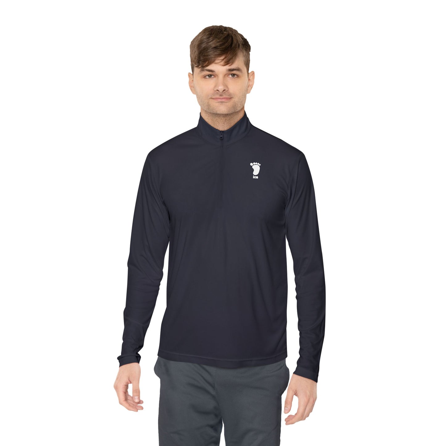 Foot ICS (white print) Quarter Zip