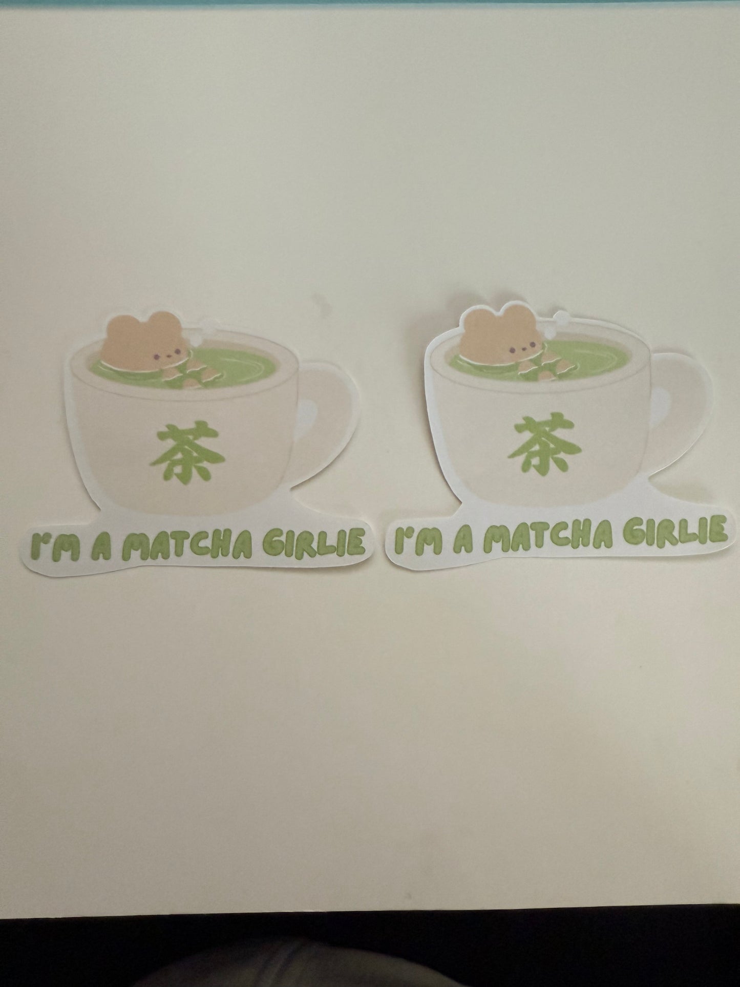 I'm a matcha girlie vinyl sticker