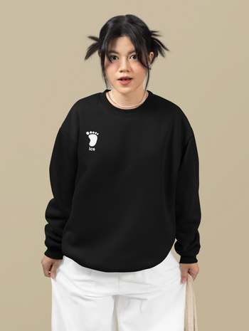 Foot ICS crewneck (white print)