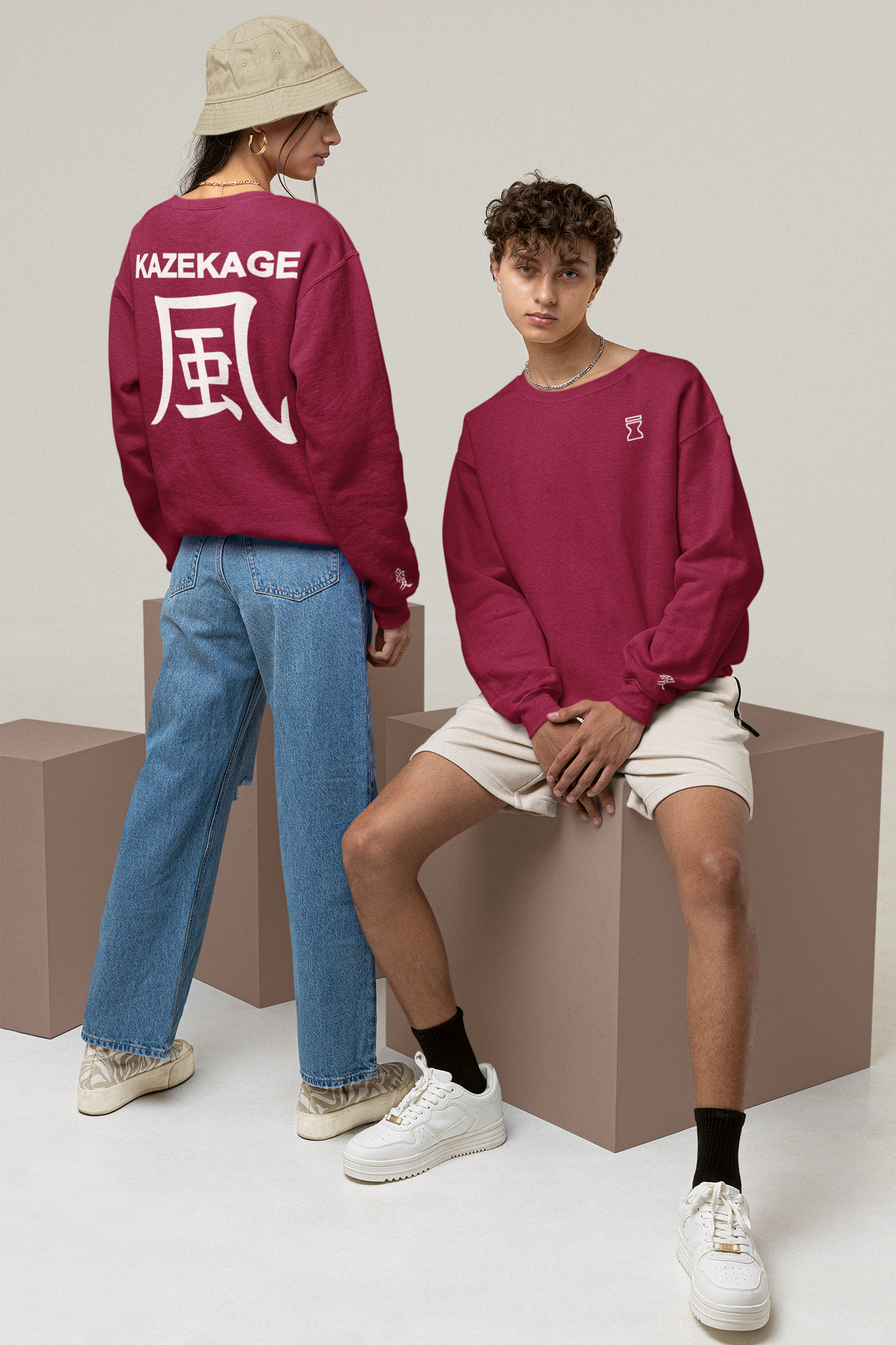 Kazekage Crewneck (Hidden Love Symbol on the sleeve)